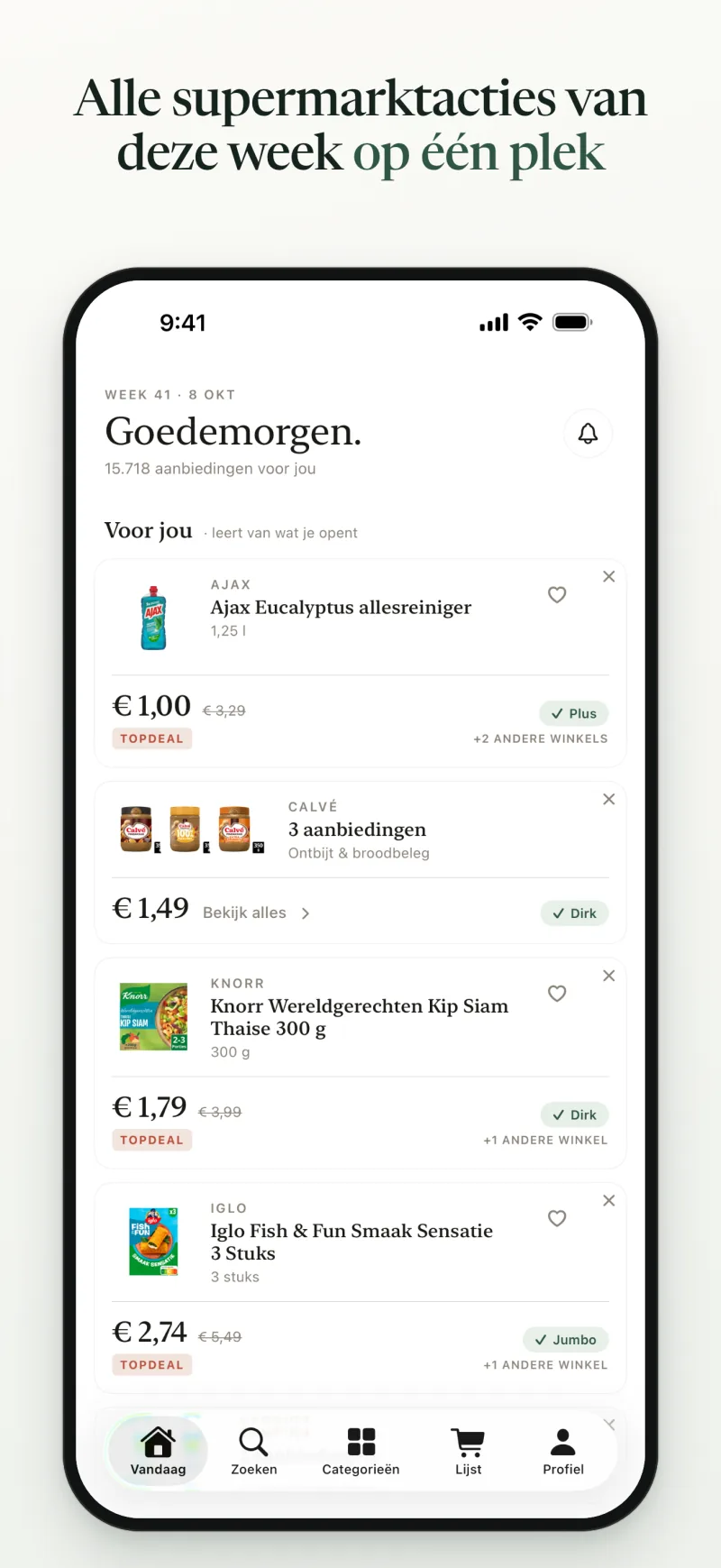 Alle supermarktacties van deze week op één plek