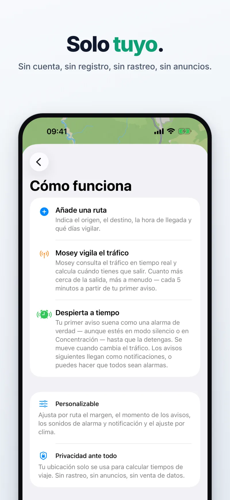 Solo tuya: sin cuenta, sin registro, sin rastreo, sin anuncios