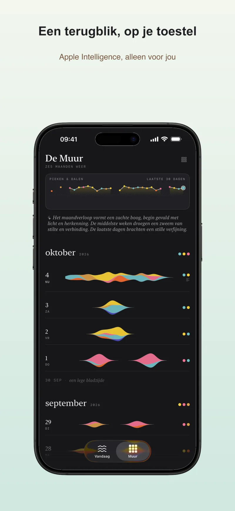 Een terugblik, op je toestel geschreven door Apple Intelligence